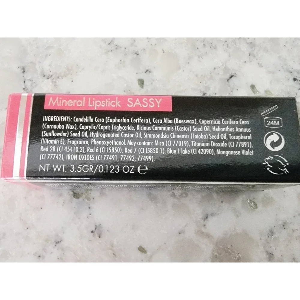 Bellapierre Mineral Lipstick Sassy‎ LS010 Pink Natural Ingredients New in Box